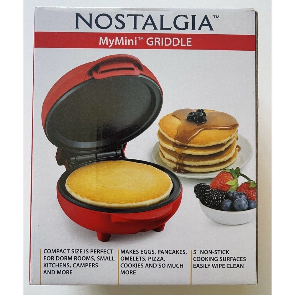Nostalgia My Mini Griddle Non-Stick Compact  5" NIB